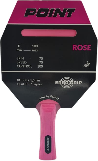 POINT ROSE Tafeltennisbatje - Hoge Controle voor Beginners