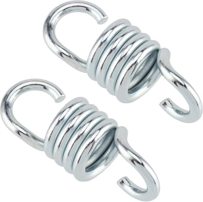 Veren Set - Hangveer Dubbel - Schommel Ophangen - Hoge Elasticiteit - 10.8 cm Lengte - Zilver