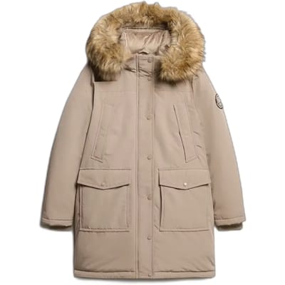 Superdry Everest Faux Fur Parka Winterjas Dames - Maat 12
