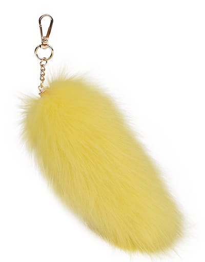 Vossenstaart - Milieuvriendelijke bonthanger - Bontaccessoire - Tashanger voor dames - Autosleutelhanger -20cm -kleur 17