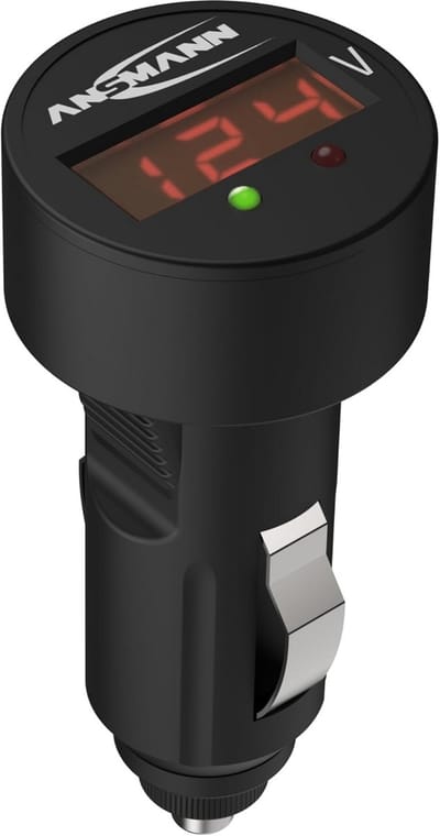 Spanningsmeter 12/24V LED Voltmeter voor Autobatterijen - Ideaal voor Auto's, Vrachtwagens en Meer