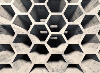 Fotobehang HoneycombStructure2 DD118740 A.S. Création Designwalls | 3D Fotobehang