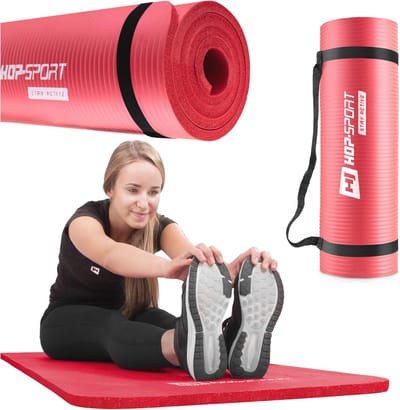Gymnastiekmat 1cm / 1,5cm - antislip yogamat voor fitness Pilates & gymnastiek met draagriem - afmetingen 180cm lengte 61cm breedte