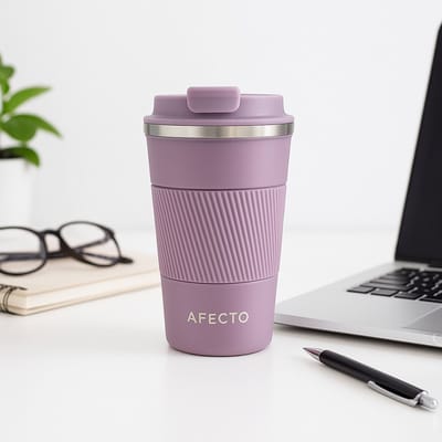 koffie to go beker | coffee to go | isolerende beker | kleur: lavendel | herbruikbaar | inhoud 380 ml