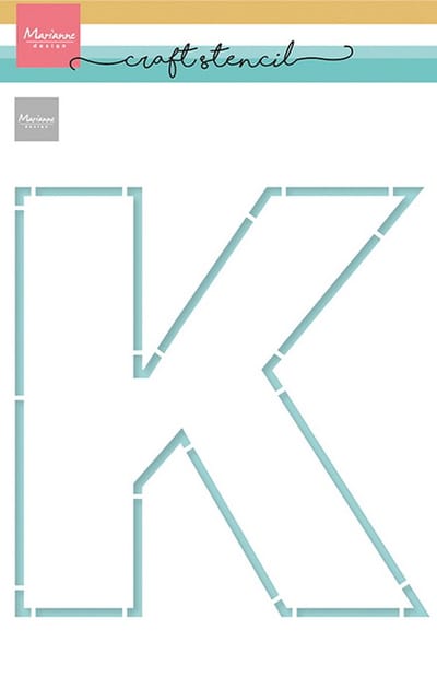 Craft Stencil, K-Letter