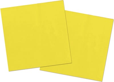 Folat Feest Servetten - 40x - geel - 33 x 33 cm - papier - lunch/diner servetjes