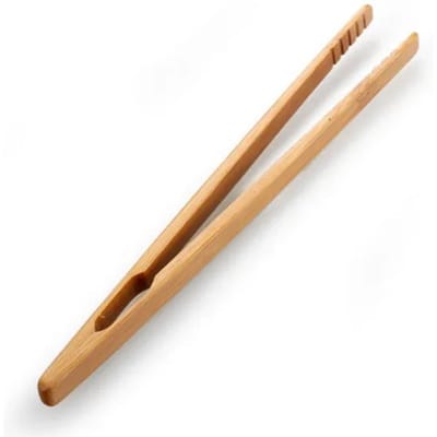 Hot Sale Bamboe Houten Thee Clips Keuken Voedsel Tangen Salade Toast Tang Pincet IJs Suiker Thee Clip Theeservies Accessoires Kerstmis