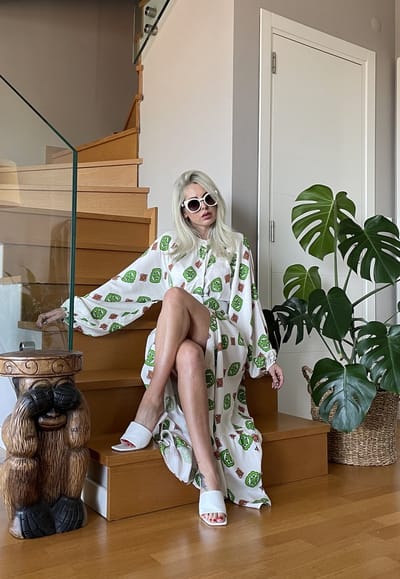 Blousejurk//SIRMAZA/GROEN