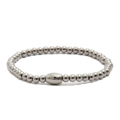 Zenith Silver Hematite Beads Armband - XS