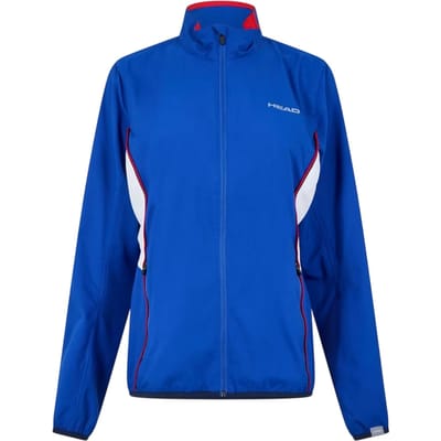 Head Dames Club Logo Volle Rits Trainingsjack (Blauw)