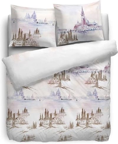 HNL Pure Cotton Dekbedovertrek Toscane - Eenpersoons - 140x200/220 - Multi