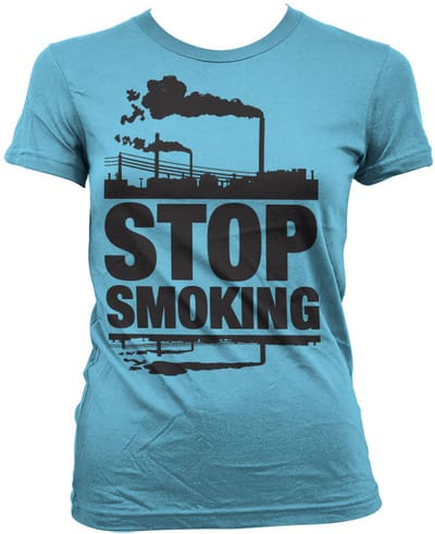 Hybris Dames T-shirt 'Stop Smoking Girly' SH-5-15531-H23-12