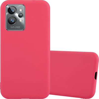 Cadorabo Hoesje geschikt voor Realme GT 2 PRO in CANDY ROOD - Beschermhoes gemaakt van flexibel TPU silicone Case Cover
