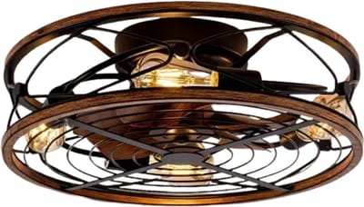 Livano Plafondventilator - Met Verlichting - Plafond Ventilator - Met Lamp - Plafonniere Met Ventilator - Met Licht