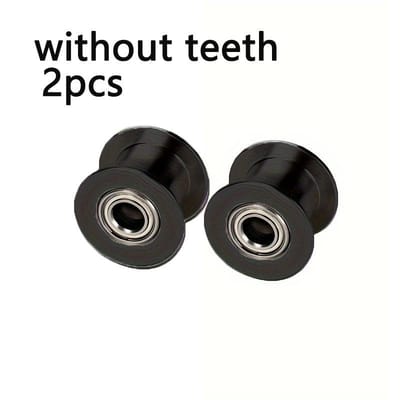 2 Pièces Accessoires Imprimante 3D Roue Synchrone 2GT, Poulie de Courroie en H 20 Dents, Poulie Folle d'Entraînement en Aluminium, Largeur de Bande 10MM