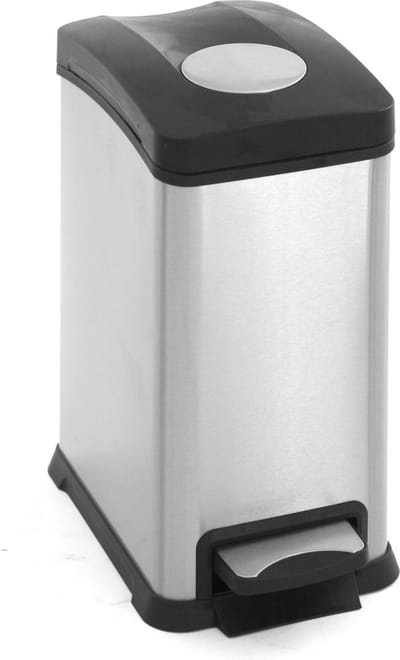 EKO - Rejoice pedaalemmer 12 liter - Stainless steel Plastic - mat RVS - Prullenbak