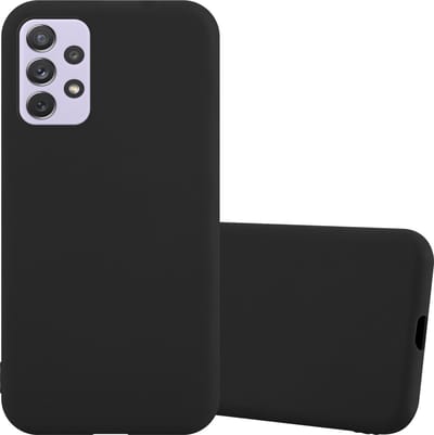 Cadorabo Hoesje geschikt voor Samsung Galaxy A73 5G in CANDY ZWART - Beschermhoes gemaakt van flexibel TPU silicone Case Cover