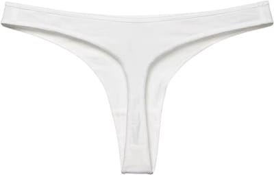 Katoenen G-string Meisjes Slipje T-back Sexy Dames Slips String Ondergoed Lage Taille Naadloze Femlae Lingerie - Wit - Maat S