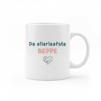 De Allerliefste Beppe Keramische Mok 330 ml – Hartverwarmend Cadeau voor Oma Koffie- en Theemok