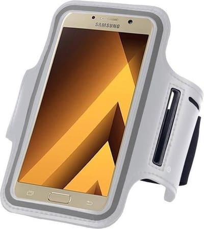 Geschikt voor Samsung Galaxy A5 2017 Sportarmband Hardloopband Wit