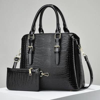 De Nieuwe Crocodillenprint Tas Mode Alles-in-één Crossbody Tote Atmosferisch Alles-in-één Mode Grote Capaciteit Schoudertas .