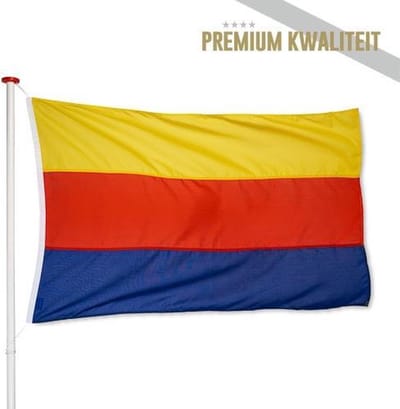 Noord-Hollandse Vlag Noord-Holland 70x100cm - Kwaliteitsvlag - Geschikt voor buiten