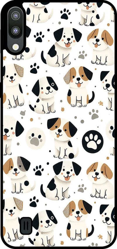 Smartphonica Telefoonhoesje Geschikt voor Samsung Galaxy M10 met honden opdruk - TPU backcover case dog design geschikt voor Samsung Galaxy M10