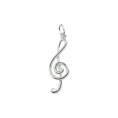 Zilveren Hanger muzieksleutel 1003393