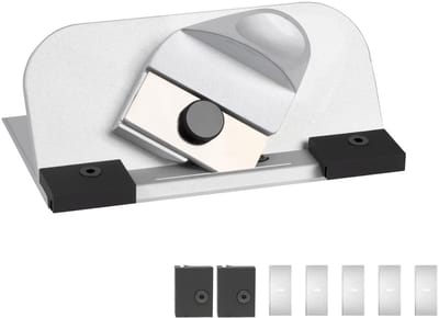 Dailygoods- Matsnijder 45° met automatisch terugtreklemmet - Draagbare Passe-partout Snijder - Hoogwaardig Metaal - Nauwkeurige Sneden - Geschikt voor Fotolijsten - Ergonomisch Ontwerp - Papiersnijder
