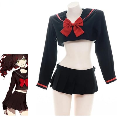 Japanse Anime Student Zeeman Schooluniform Kostuum Zwemkleding Zwembadfeest Cosplay One Size white