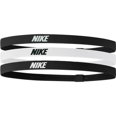 Nike 2.0 Elastische Hoofdband (Set van 3) (Zwart/Wit)