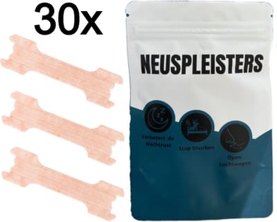 Anti Snurk - Neusstrips – Neusspreider – Neusstrips snurken – Neuspleister - Beter Slapen - Eenvoudig te verwijderen
