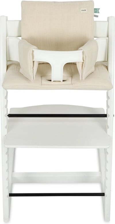 Trixie Stoelverkleiner - Bliss Beige - Perfect voor Stokke TrippTrapp - Eetstoelkussen - Beige