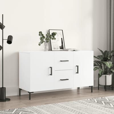 vidaXL - Dressoir - 100x36x60 - cm - bewerkt - hout - wit