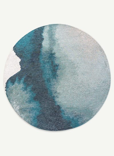 Wasbaar Binnen & Buiten Vloerkleed - 240 x 240 cm - Louis De Poortere Lagoon Inkjet - Laagpolig Tapijt - Gerecycled PET - Made in Belgium - Circulair