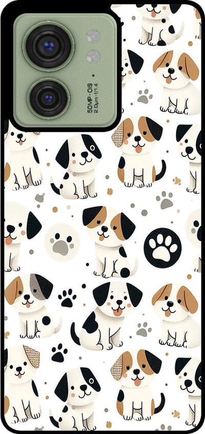 Smartphonica Telefoonhoesje Geschikt voor Motorola Edge 40 met honden opdruk - TPU backcover case dog design geschikt voor Motorola Edge 40