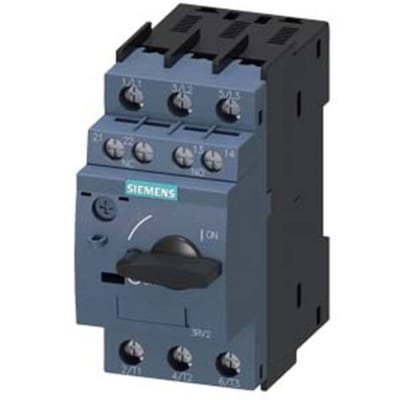 Siemens 3RV2011-0CA15 Vermogensschakelaar 1 stuk(s) Instelbereik (stroomsterkte): 0.18 - 0.25 A Schakelspanning (max.): 690 V/AC (b x h x d) 45 x 97 x