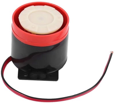 Allecto - Alarmcofania - Achteruitrijalarm - 105db geluidsniveau - 12V voeding - Universaal ontwerp - Veiligheid - Geschikt voor auto - Compact for...