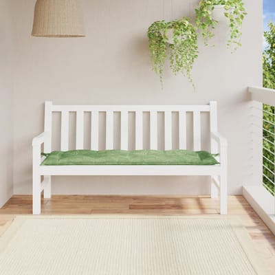 vidaXL - Tuinbankkussen - 150x50x7 - cm - oxford - stof - bladpatroon