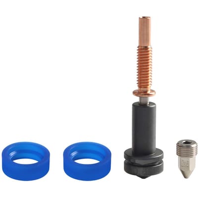 Geüpgrade High Flow 0.6mm Trimetalen Nozzles Gehard StaalKoperTitanium Compatibel met REVO 0.6mm nozzle veelkleurig