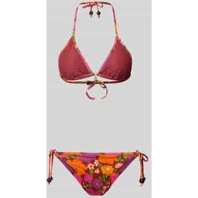 slim fit bikini met florale all-over print model 'MUNDOIOKA'