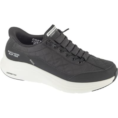Skechers CONTOUR FOAM - COZY FIT Heren Instappers - Zwart / Wit