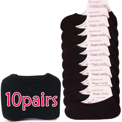 2060 stuks Antislip Onzichtbare Sokken Pantoffels Naadloos IJszijde Enkel Boot Sokken Zomer Dunne Effen Casual Ademend No Show Sok one Size white