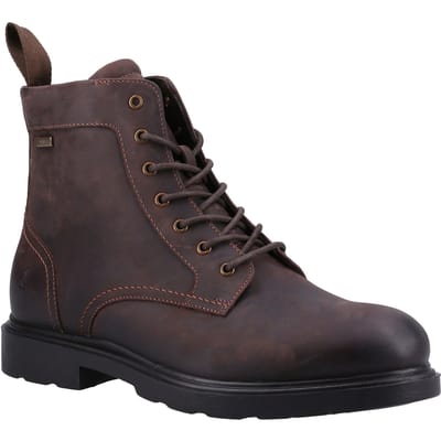 Hush Puppies Porter Leren Herenlaarzen Bruin