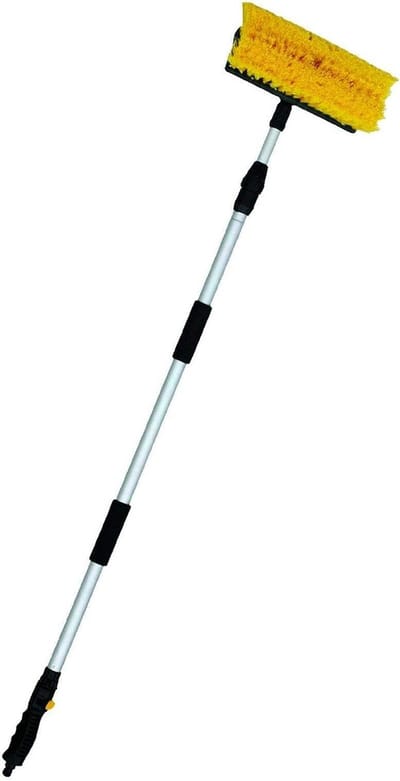 Telescopische Wasborstel met Wateraansluiting voor Professionele Reiniging tot 4.5 m Hoog