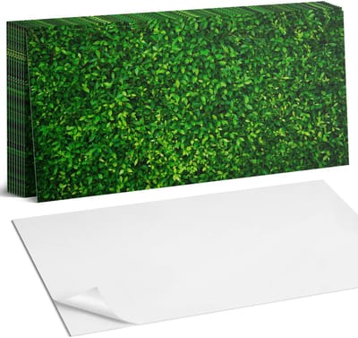 Coloray Plaktegels - Een dichte muur van bladeren Zelfklevende Wandtegels - 40 cm x 20 cm - Groente Plaktegels - 10 stuks - Rechthoek PVC Tegels - Plaktegels Badkamer - Vloertegels Zelfklevend - Vinyltegels Vloer Zelfklevend - Portugese Tegels