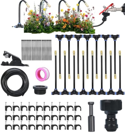 Bewateringssysteem Tuin - Sproeier Gazon - Planten Voeden - 360 Graden Dekking - Verstelbaar - Zwart