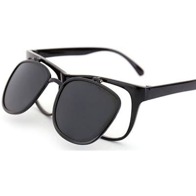 Protection Lunettes Noir Double Couche Housse à Rabat Verres en PC Polycarbonate. 15*5*4cm/5.9*1.97*1.57 Protection contre le vent Lunettes de sécurité Soudage black
