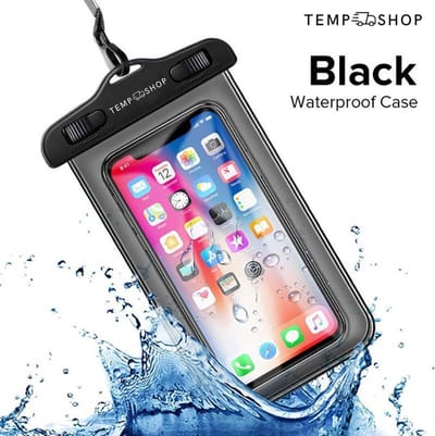 Waterdichte telefoonhoesjes Zwart - Onderwater Hoesje Telefoon - Waterdichte Telefoonzakje – Bag – Drybag - Onderwater Hoesje Telefoon – Universeel Geschikt voor alle Smartphones - Waterdichte Telefoonhoesje