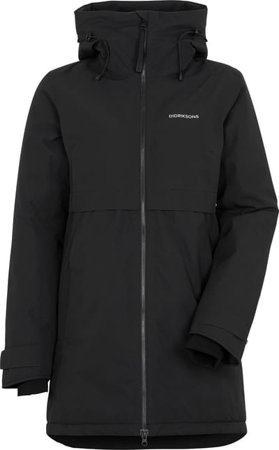 Didriksons HELLE WNS PARKA 6 Dames Outdoorjas - Black